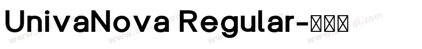 UnivaNova Regular字体转换